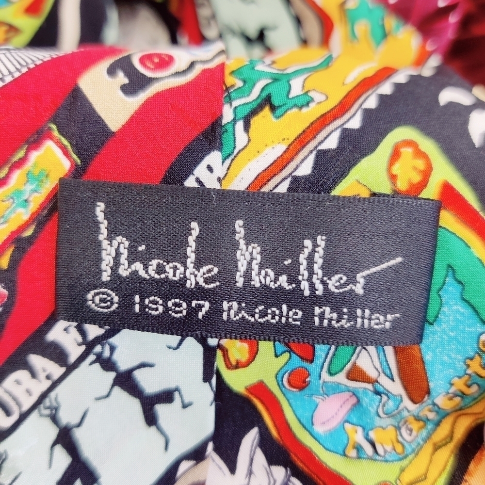 Nicole Miller Silk Neck Tie Vintage 1997 Cuba Cigars Collectible w/ FREE NM Tie - Picture 10 of 16